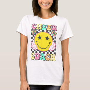 Retro Cheer Coach Cheerleader Cheerleading Women  T-Shirt