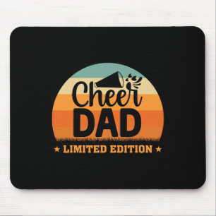Retro Cheer Dad Limited Edition Cheerleading Fathe Mouse Pad