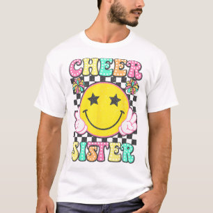 Retro Cheer Sister Cheerleader Cheerleading Women T-Shirt