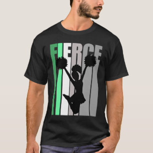 Retro Cheerleading Fierce Birthday Strong Keep Tra T-Shirt