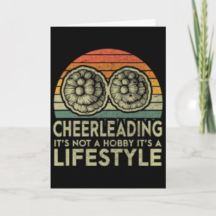 Retro Cheerleading Lifestyle Cheerleader Card