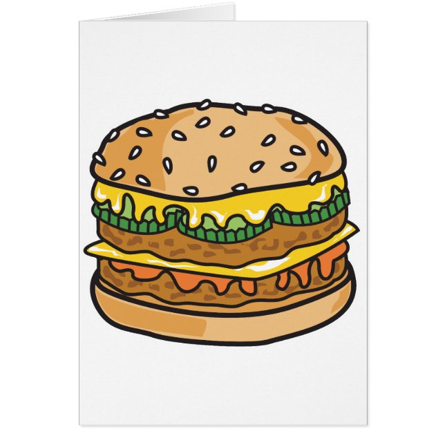retro cheese hamburger (Front)