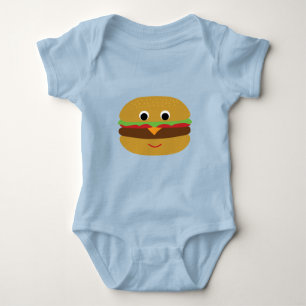 Retro Cheeseburger Baby Bodysuit