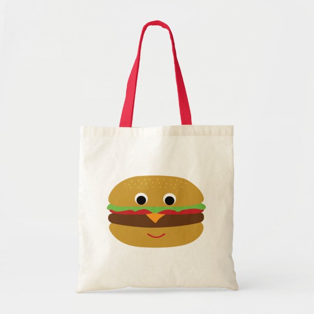 Retro Cheeseburger Tote Bag (Front)