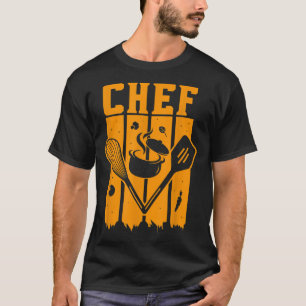 Retro Chef Kitchen Sous Chefs Cooking Lovers  T-Shirt