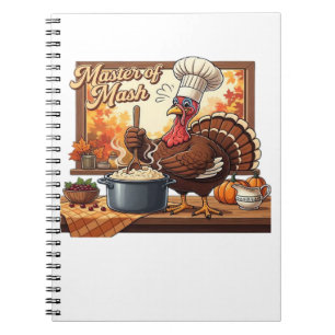 Retro Chef Turkey Thanksgiving Classic T-Shirt Notebook