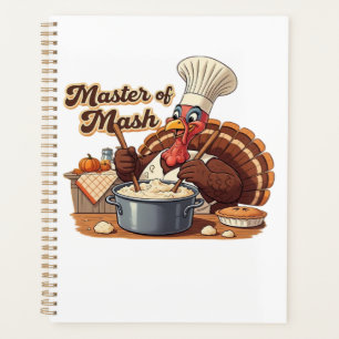 Retro Chef Turkey Thanksgiving Classic T-Shirt.png Planner