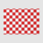 Retro Chequerboard Chequered Board Red Christmas  Tissue Paper<br><div class="desc">Retro Chequerboard Chequered Board Red Christmas Gift Tissue Paper!</div>