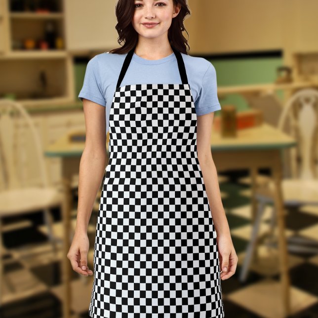retro chequerboard pattern apron (Creator Uploaded)