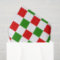 Retro Chequerboard Red and Green Christmas 