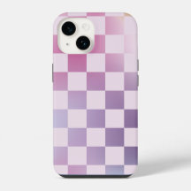 Retro Chequered Chequered Gradient Purple Pattern