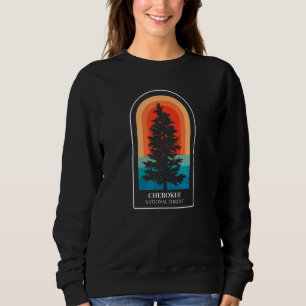 Retro Cherokee National Forest Tennessee Hiking Sweatshirt