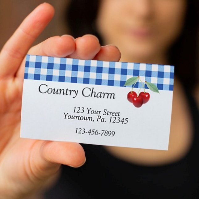 Retro Cherries Business Card (Creator Uploaded)