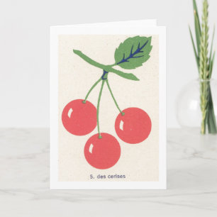Retro Cherries Card
