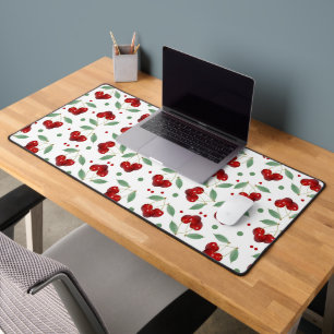Retro Cherries  Desk Mat