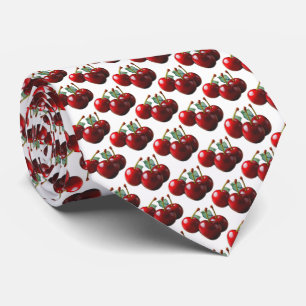Retro Cherries fresh picked Tie