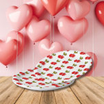Retro Cherry Berry 1st Birthday Red and green Paper Plate<br><div class="desc">Celebrate your Somebody Cherry Sweet one-year-old in sweet style with a retro birthday decor collection! Channeling retro charm with vibrant red and green cherries, the party extras add a playful touch to your little one's special day and party table. From invitations to tableware, deck out your little one's party in...</div>