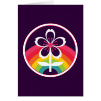 retro cherry blossom