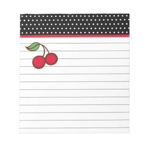 Retro Cherry Notepad