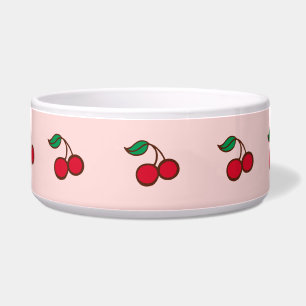 Retro Cherry Pet Bowl