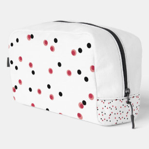 Retro Cherry Pop Mid-Century Dots Dopp Kit