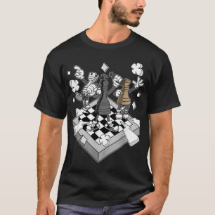 Retro Chess Battle Figures Chessman Checkmate Ches T-Shirt