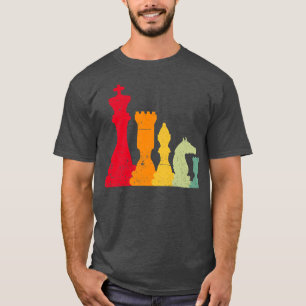 Retro Chess Board Games Card Games Dice Game Night T-Shirt