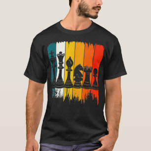 Retro Chess , Chess Player, Chess, Checkmate T-Shirt