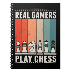 Retro Chess Gamer Board game Chess Pieces Notebook