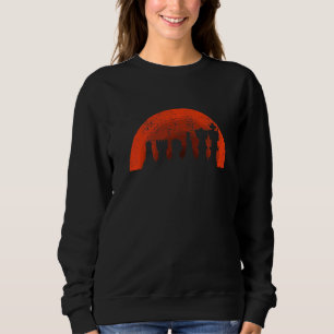 Retro Chess Pieces Chess Player 5 Sweatshirt