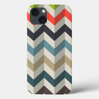 Retro Chevron Pattern iPhone 13 Case