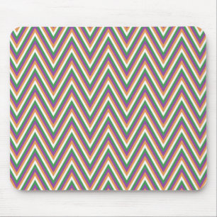 Retro Chevron Pattern Cool Mouse Pad