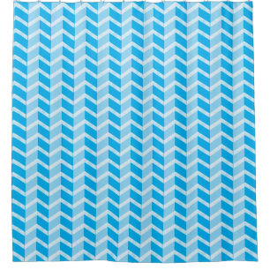 Retro Chevron Shower Curtain