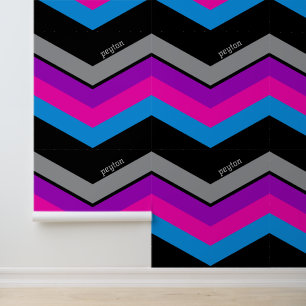 Retro Chevron with 90s Windbreaker Colours Wallpaper