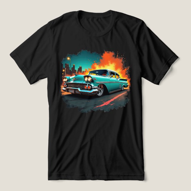 Retro Chevy Tri-Blend Shirt (Design Front)