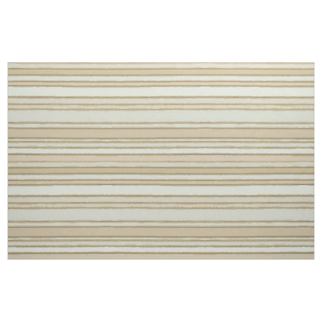 Retro Chic Beige Taupe Greige Stripes Pattern Fabric (Fat Quarter)