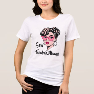 Retro Chic Sewing Diva Tri-Blend Shirt