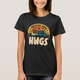 Retro Chicken Nugs Nuggets Foodies  Grandson Hugs T-Shirt