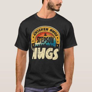 Retro Chicken Nugs Nuggets Foodies Stepson Hugs T-Shirt