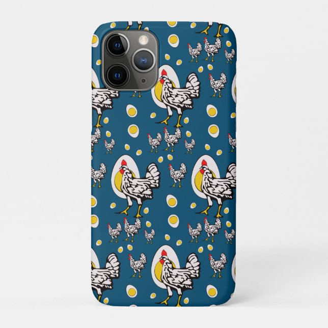 Retro Chickens Case-Mate iPhone Case (Back)