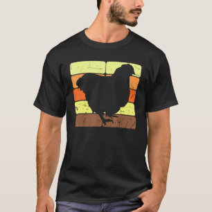Retro Chickens Poultry Hen Hens Chick Bird Chicken T-Shirt
