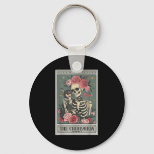 Retro Chihuahua Dog Lover The Moon Halloween , Wom Key Ring