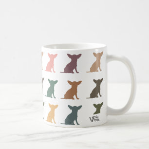 Retro Chihuahua Drinkware Dog Lover Graphic Gift Coffee Mug