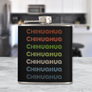 Retro Chihuahua Hip Flask