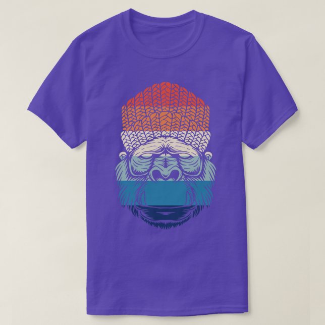Retro Chill Gorilla T-Shirt (Design Front)