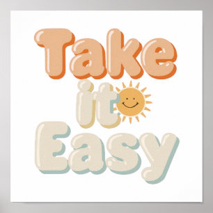 Retro Chill Out Good Vibes Poster