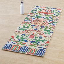 Retro China Lotus Botanical on White Chinoiserie 