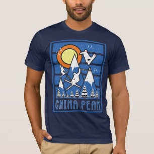 Retro China Peak Mountain Ski T-Shirt