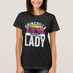 Retro Chinchilla Lady S T-Shirt