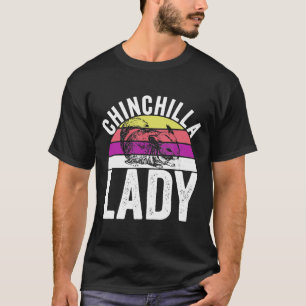 Retro Chinchilla Lady S T-Shirt